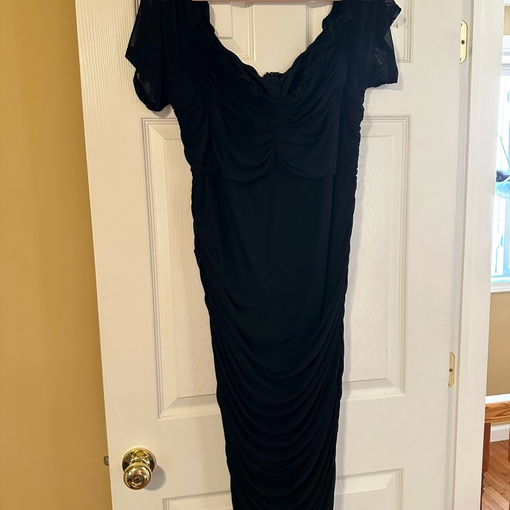 Elegant Black Off-Shoulder Dress